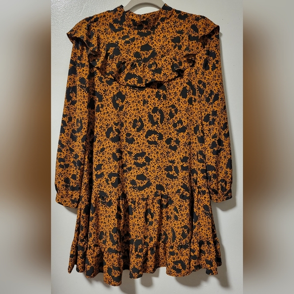 Topshop Ruffle Yoke Mini Dress - Picture 13 of 13